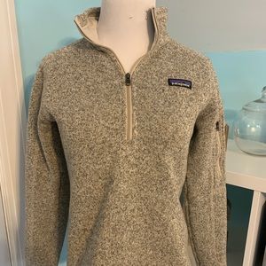 Beige Patagonia quarter zip